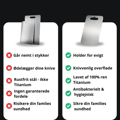 Reyka 100% ren titanium skærebræt